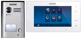 fermax-kitway videoportero fermax gris con pantalla blanca