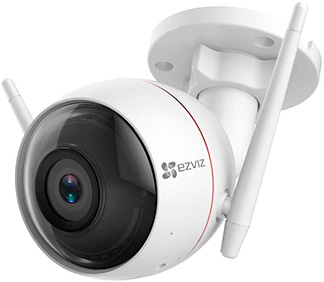 cámara de vigilancia exterior Ezviz blanca