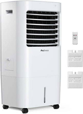 Climatizador evaporativo ProBreeze blanco con mando a distancia