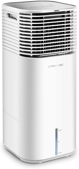 Climatizador evaporativo blanco de la marca Trotec