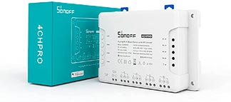 Módulo interruptor inteligente blanco sonoff cuatro vías