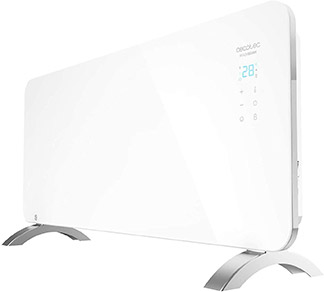 Radiador eléctrico efecto cristal blanco