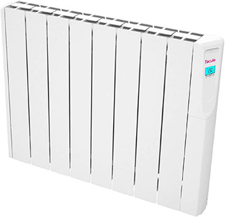 Radiador eléctrico blanco de la marca Facula