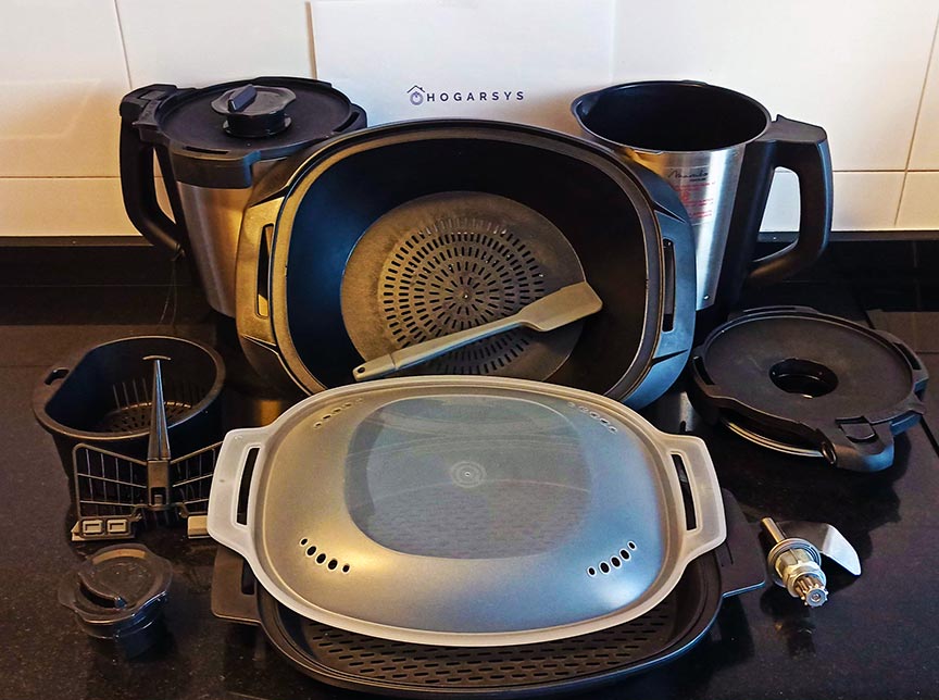 accesorios-mambo Accesorios robot de cocina Mambo Cecotec con el logotipo de Hogarsys