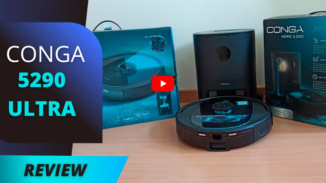 Carátula video robot aspirador Conga 5290 Ultra