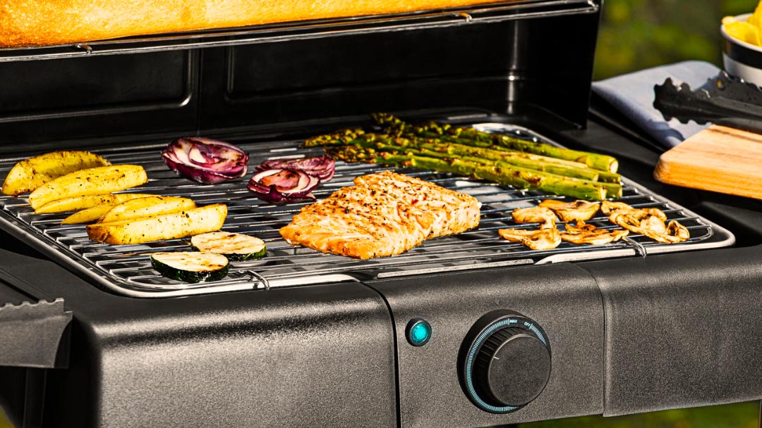 barbacoas-electricas una de las barbacoas eléctricas cocinando los alimentos