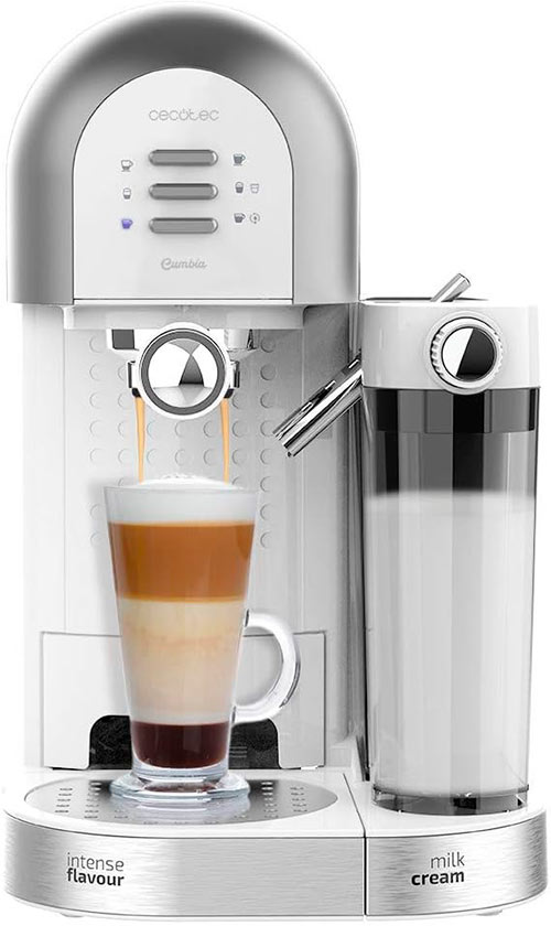 cecotec-power-instant-ccino cecotec power instant-ccino blanca con depósito de leche