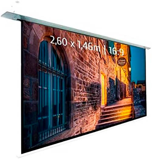 pantalla para proyector empotrada kimex