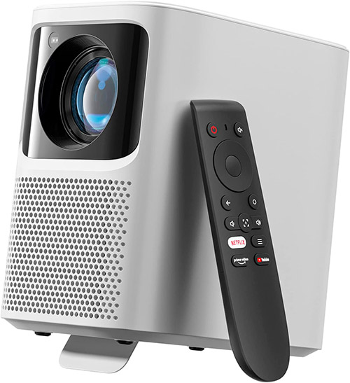 proyector emotn n1 gris con mando a distancia