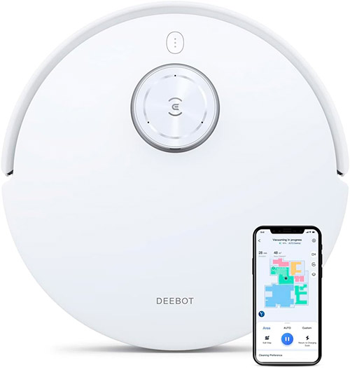 ecovacs-deebot-t10 ecovacs deebot T10 con smartphone
