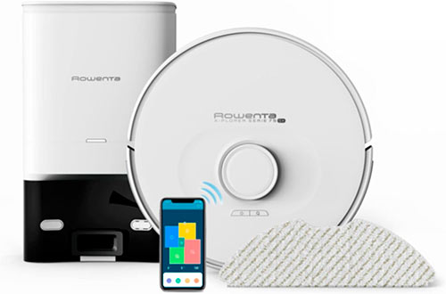 Robot aspirador rowenta serie 75S+ con estación y smartphone