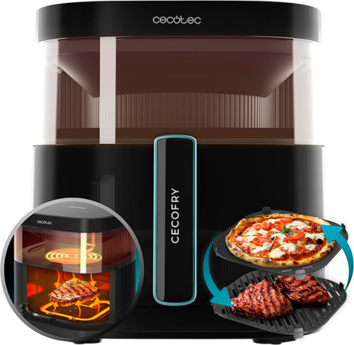 Freidora de aire Cecotec de gran capacidad en color negro