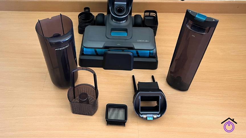 deposito y filtros fregona eléctrica freego Wahs & Vacuum