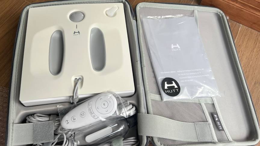 robot-limpiacristales-hutt robot limpiacristales hutt en su caja con accesorios