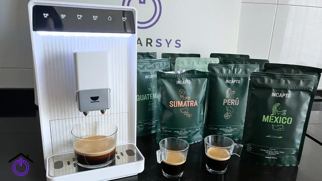 cafetera incapto aura con café