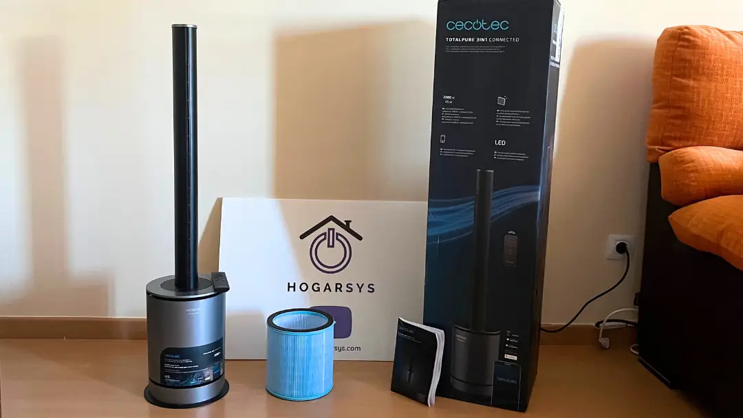 purificador-cecotec-totalpure purificador de aire totalpure 3 en 1 con caja y accesorios