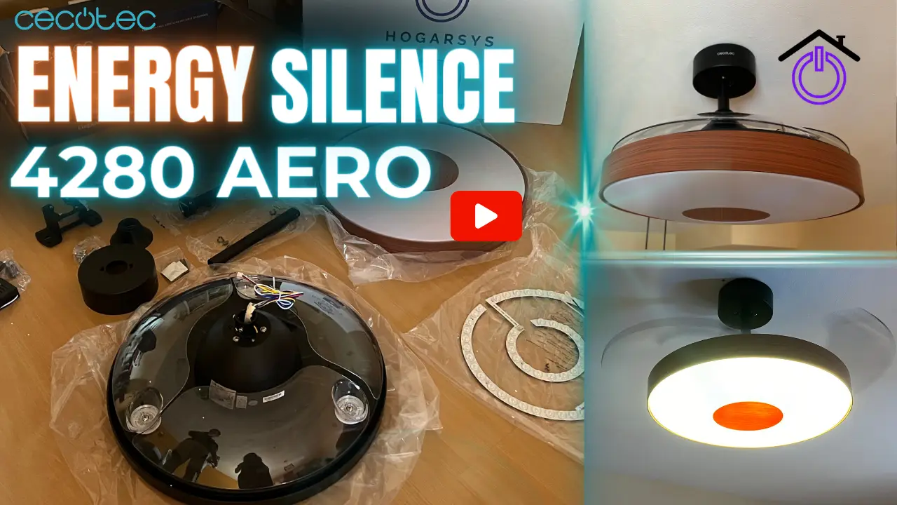 ventilador-techo-cecotec carátula vídeo youtube energysilence 4820 invisible