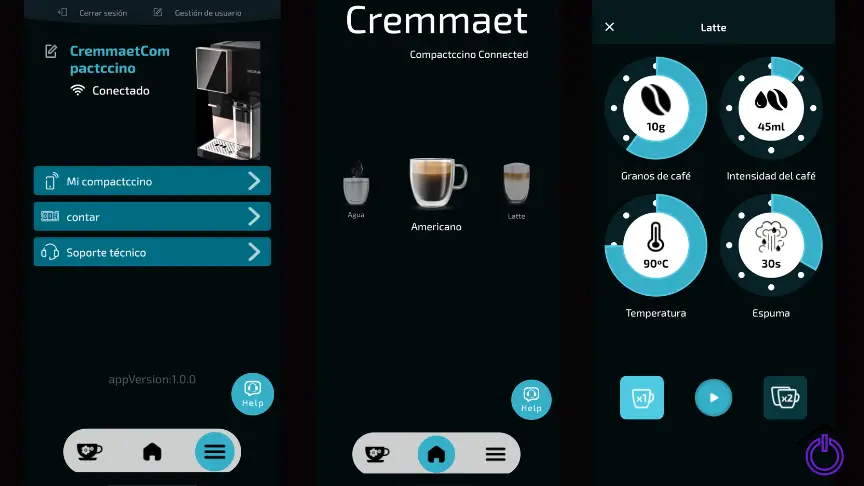 aplicacion-cafetera-cecotec aplicación cafetera cremmaet compacctcino