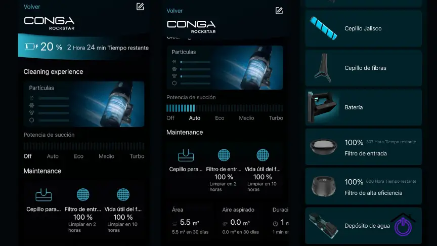 capturas pantalla app conga 11500 odyssey station