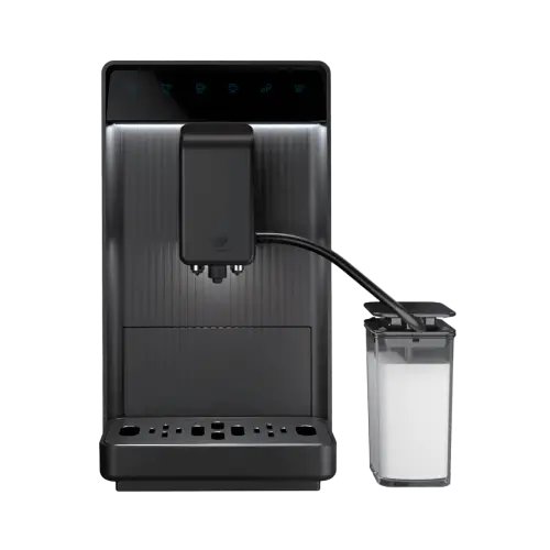 cafetera incapto aura milk negra con deposito de leche