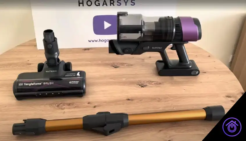 aspiradora ultenic desmontada cuerpo, cepillo y varilla