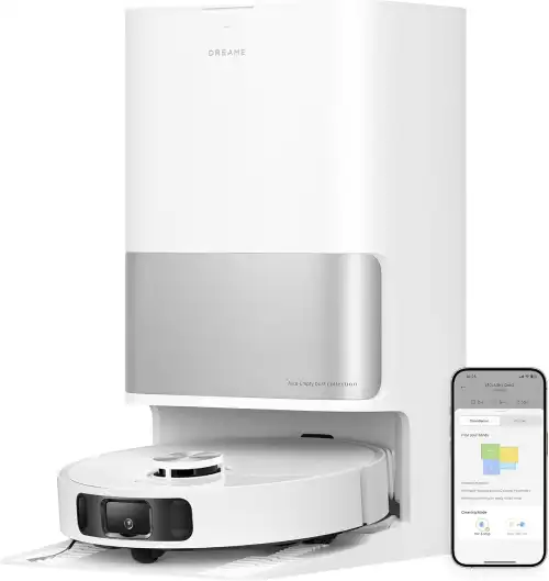 dreame l10s ultra con estación y smartphone
