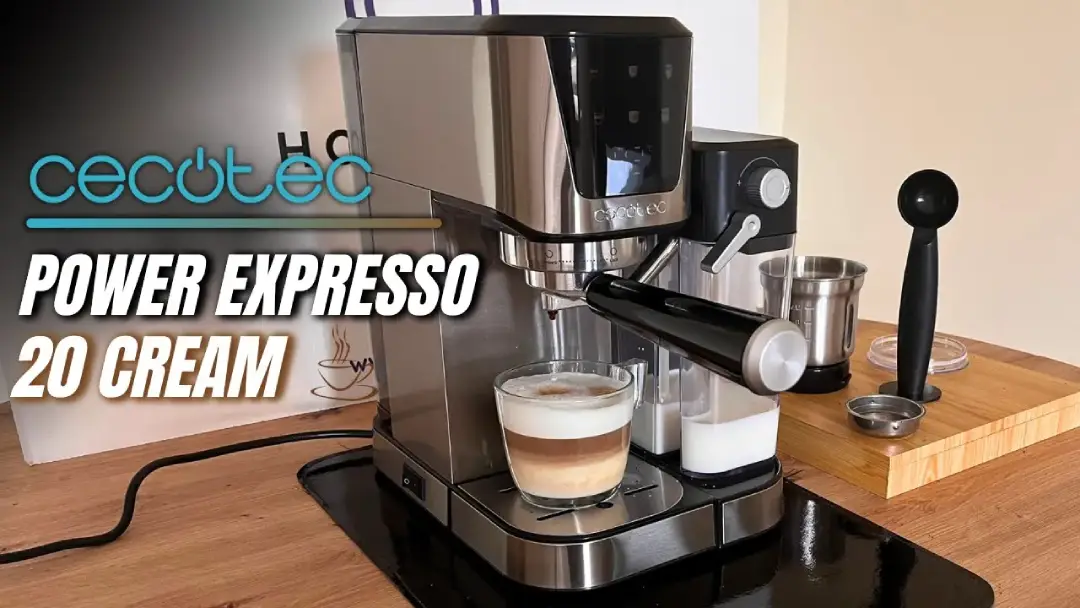 portada articulo cafetera power expreso 20 cream con bebida