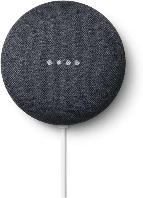 altavoz inteligente Google Nest Mini en color gris oscuro
