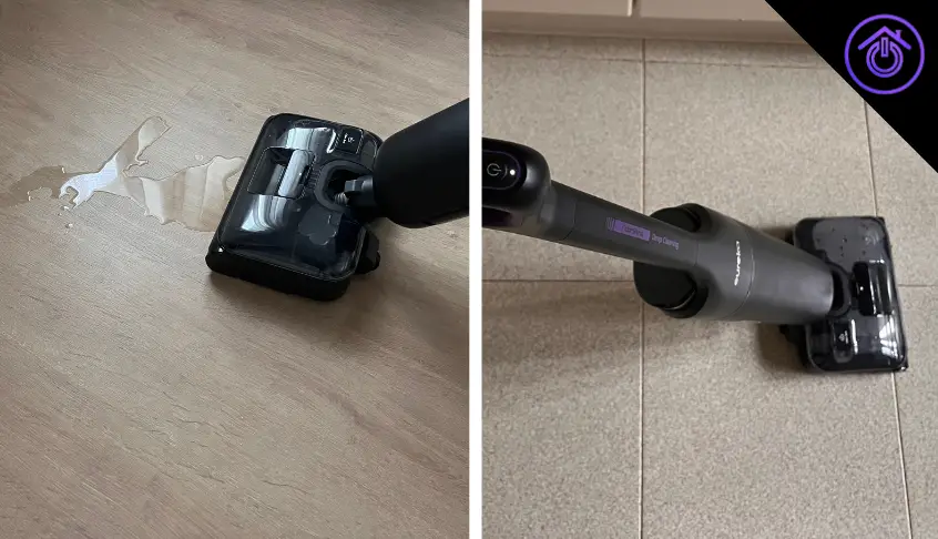 fregona eléctrica eureka 460 limpiando distintos suelos