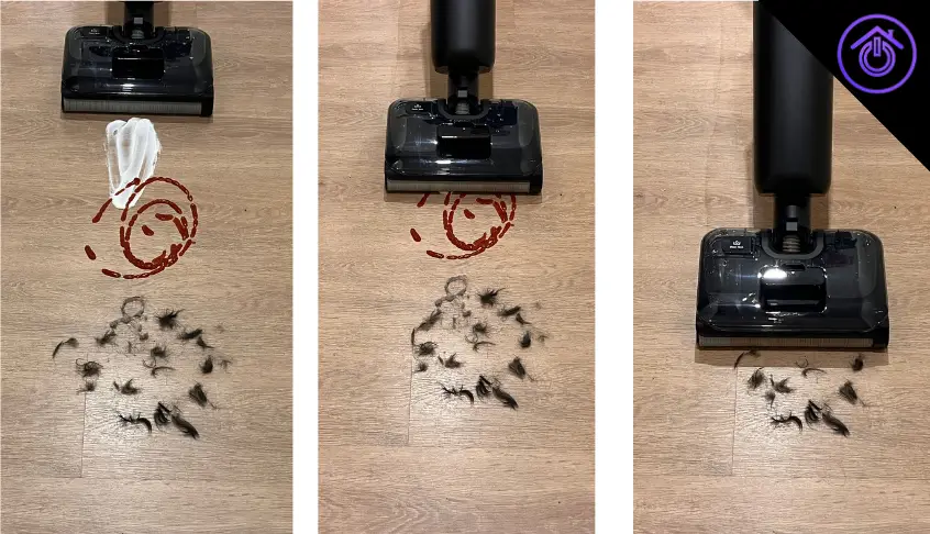 eureka 460 limpiando diferentes manchas